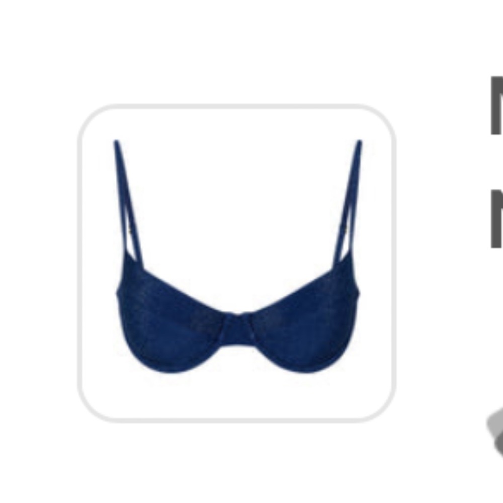 Monday Swimwear Blue Shimmer Top
